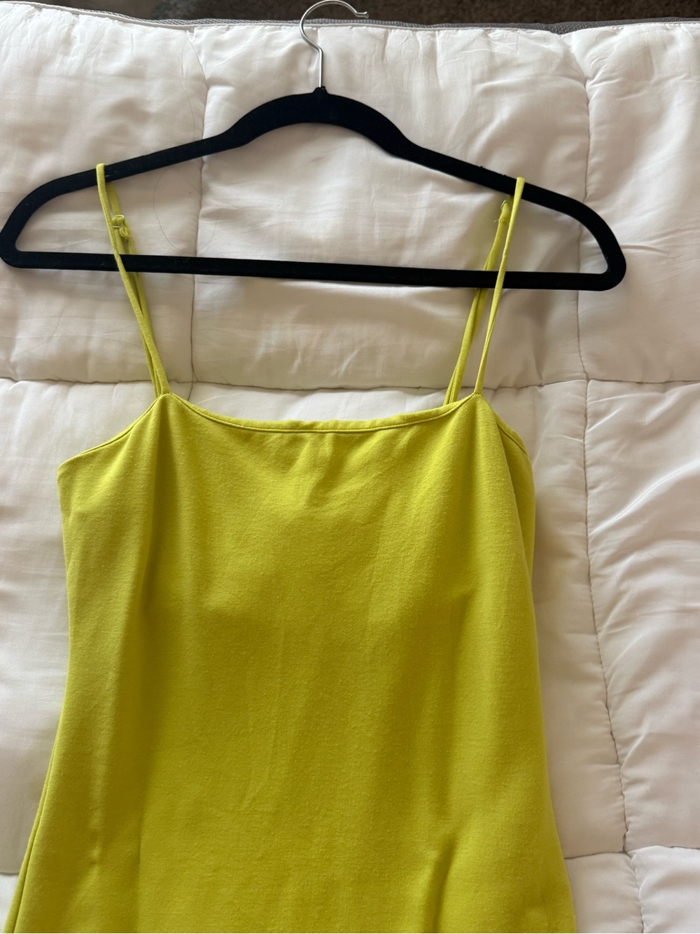 Lovers + Friends Bright Yellow Spaghetti-Strap Midi Dress with Side Slit - Picture 4 of 7